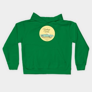 Vintage Car illustration Kids Hoodie